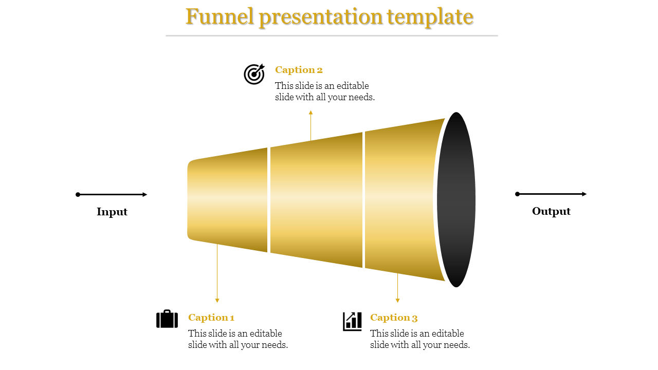 Stunning Funnel Presentation Template Slide Design